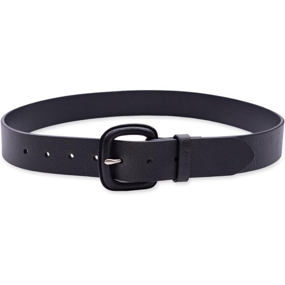 Women's Black Imported Casual Wrapped Buckle Leather Belt For Jeans Dresses - Picture 4 of 7